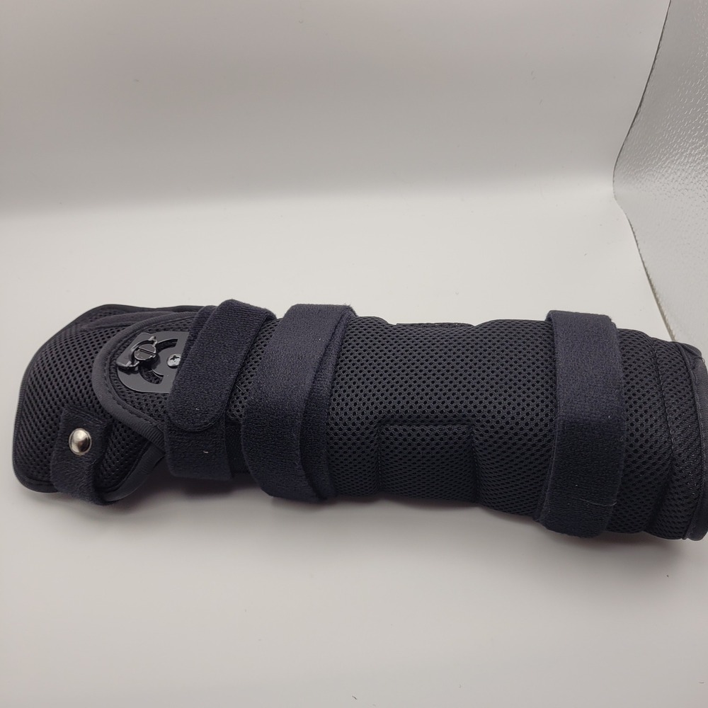 Optima Manufacturing OM-3916 Wrist Support Brace Black Large Bilateral Hinge